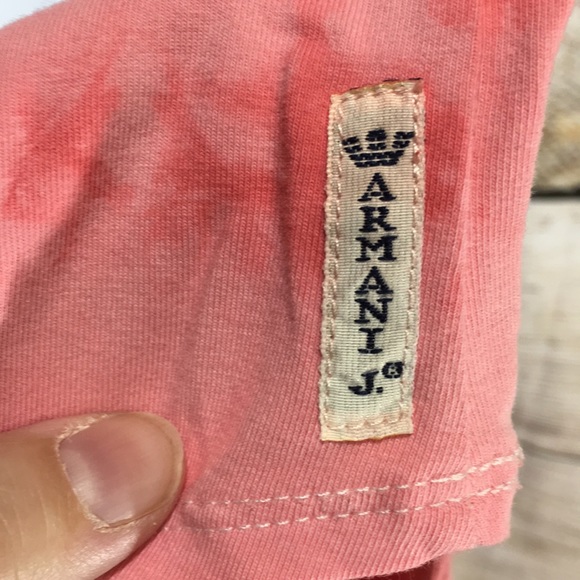 Armani Jeans AJ tee size 8 pink designer - Picture 7 of 7